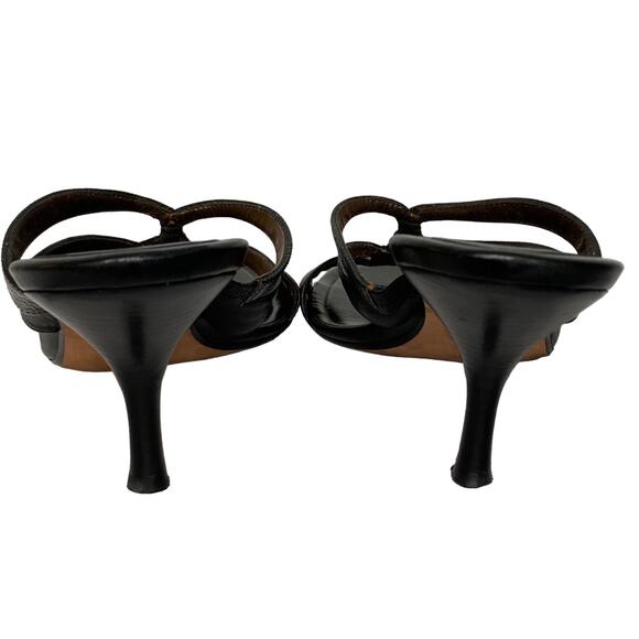 Cole Haan Strappy Sandals Mules Leather Slip On kitten heel Size 9B - Picture 8 of 8